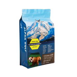 Flat bottom pet food bag