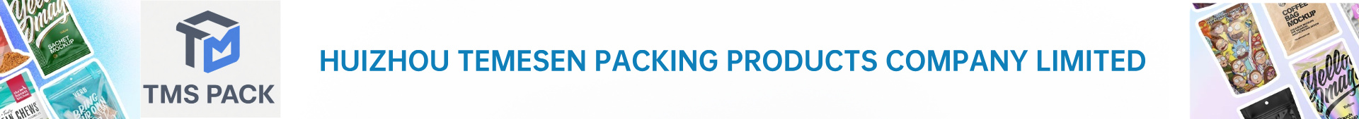 Brand banner for TMS Pack showing logo on the left, bold blue company name in the center, and packaging mockups on both sides.